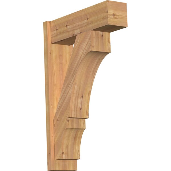 Ekena Millwork Balboa Block Smooth Outlooker, Western Red Cedar, 7 1/2"W x 24"D x 36"H OUT08X24X36BOA05SWR - main